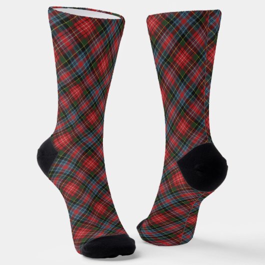 Caledonia Modern Original Scottish Tartan Socken (Gewinkelt)