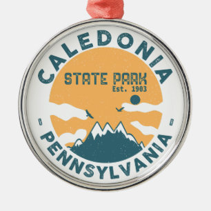 Caledonia State Park Pennsylvania Vintage Retro Ornament Aus Metall