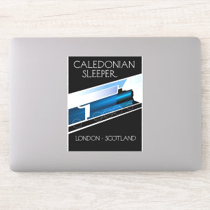 Caledonian Sleeper London Schottland Reiseplakat Aufkleber