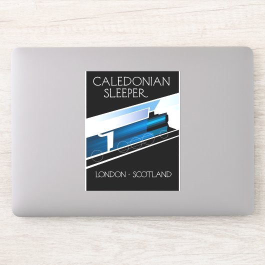 Caledonian Sleeper London Schottland Reiseplakat Aufkleber (Computer)