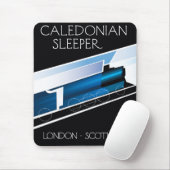 Caledonian Sleeper London Schottland Reiseplakat Mousepad (Mit Mouse)