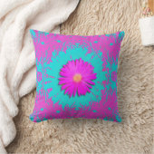 Caleidoscopio de Magenta y Turquesa Kissen (Decke)