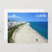 Calella Beach Postcard Postkarte (Vorne/Hinten)