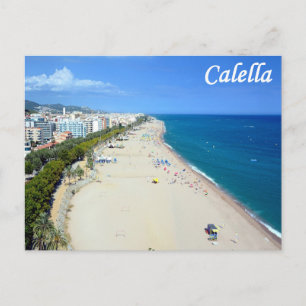 Calella Beach Postcard Postkarte