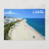 Calella Beach Postcard Postkarte (Vorderseite)