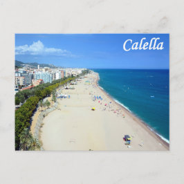 Calella Beach Postcard Postkarte