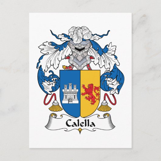 Calella Familienwappen Postkarte (Vorderseite)