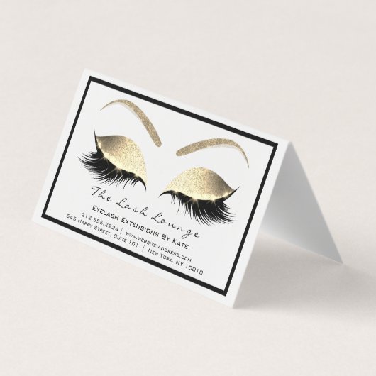 Calendar 2018 Beauty Studio Friseur Lashes Ext Visitenkarten (Rückseite)