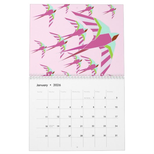 Calendar 2026 - Animals Kalender (Jan 2026)