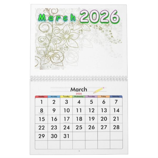Calendar 2026 kalender (Mär 2026)