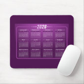 Calendar 2026 mousepad (Mit Mouse)