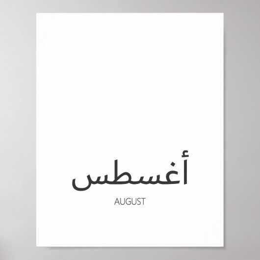 Calendar-August Poster (Vorne)