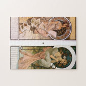 Calendar Champagne - Alphonse Mucha Puzzle (Horizontal)