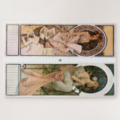 Calendar Champagne von Alphonse Mucha Puzzle (Horizontal)