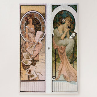Calendar Champagne von Alphonse Mucha Puzzle
