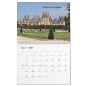 Calendar chateaux de France Kalender (Mär 2027)
