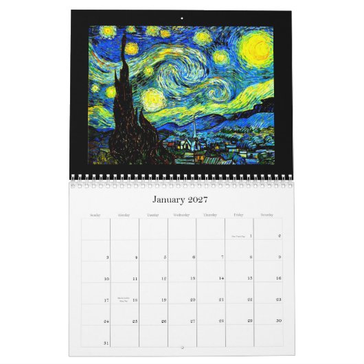 Calendar-Classic/Vintag-Vincent Van Gogh Kalender (Jan 2027)