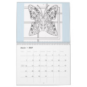 Calendar  coloring  20xx kalender (Mär 2027)
