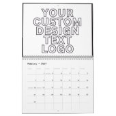 Calendar Custom with Business Logo Personalized  Kalender (Feb 2027)