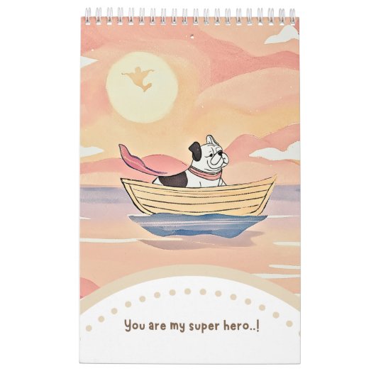 Calendar cute bulldog kalender (Rückseite)