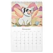 Calendar cute bulldog kalender (Feb 2027)