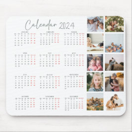 Calendar-Foto-Collage-Skript trendy minimalistisch Mousepad