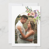 Calendar Foto Sage Green Boho Blume Hochzeit Save The Date (Rückseite)