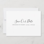 Calendar-Foto-Skript Save the Date Einladung (Rückseite)