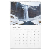 Calendar für natürliche Wasserfälle Kalender (Jan 2026)