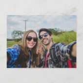 Calendar Gold Heart Foto Skript Save the Date Ankündigungspostkarte (Rückseite)