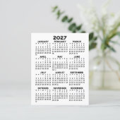 Calendar Mini Volljähriges Ansichtsblatt (Stehend Vorderseite)