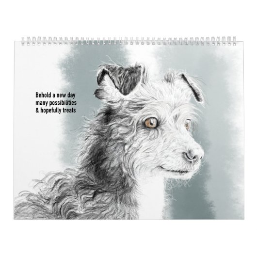 Calendar of pet drawings with cute haikus for each kalender (Titelbild)