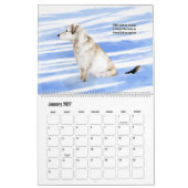 Calendar of pet drawings with cute haikus for each kalender (Jan 2027)