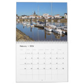 Calendar of seaside of France Kalender (Feb 2026)