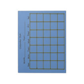 Calendar Pad Blue Notizblock (Rotiert)