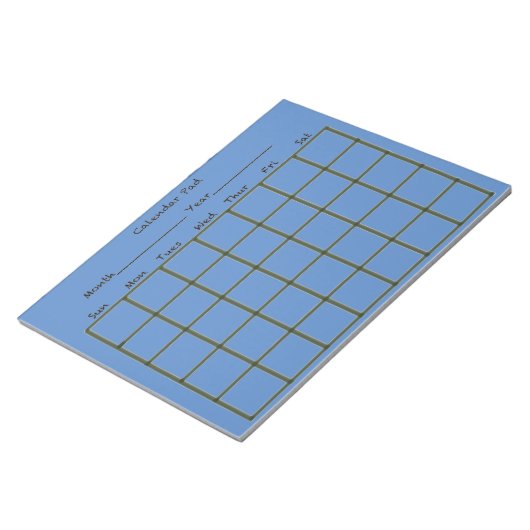 Calendar Pad Blue Notizblock (angewinkelt)