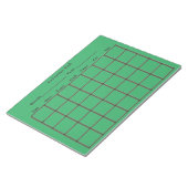 Calendar Pad Green Notizblock (angewinkelt)