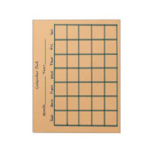 Calendar Pad Orange Notizblock (Rotiert)