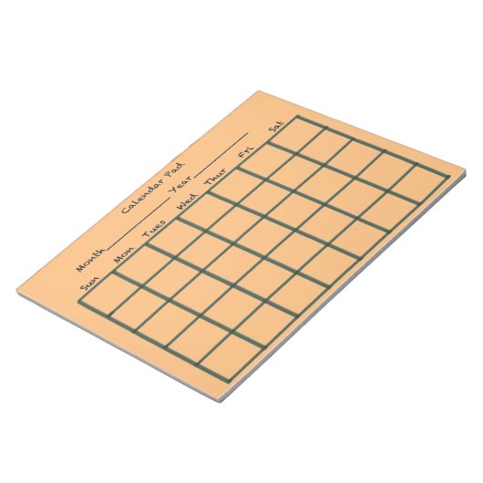 Calendar Pad Orange Notizblock (angewinkelt)