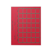 Calendar Pad Red Notizblock (Rotiert)