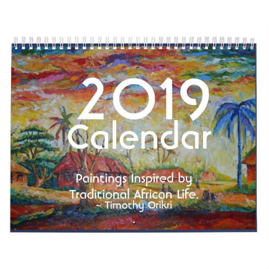 Calendar~Paintings 2019 inspiriert bis zum Kalender (Titelbild)