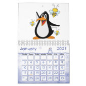 Calendar Penguin 2021 Kalender (Jan 2027)