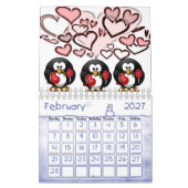 Calendar Penguin 2021 Kalender (Feb 2027)