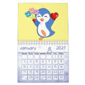Calendar Penguin Liebe 2022 Kalender (Jan 2027)