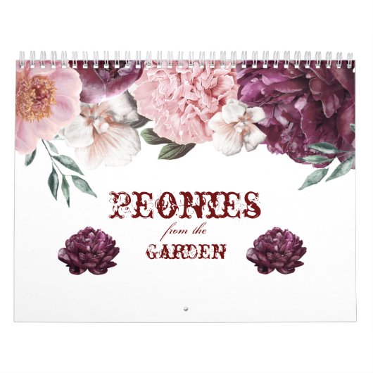 Calendar Peones aus dem Garten Kalender (Titelbild)