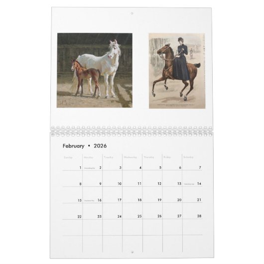 Calendar Retro Kalender (Feb 2026)