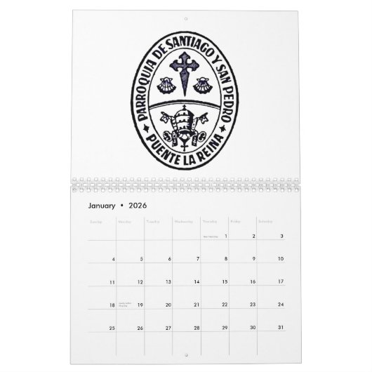 Calendar Saint James Way Kalender (Jan 2026)