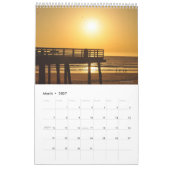 Calendar Sunset Beach Kalender (Mär 2027)