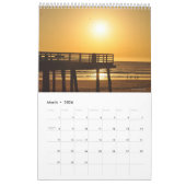 Calendar Sunset Beach Kalender (Mär 2026)