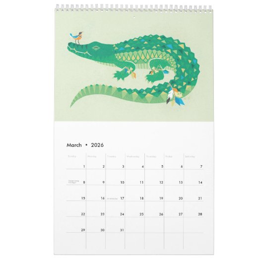 Calendar wild animals kalender (Mär 2026)